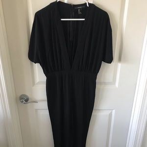 Black short sleeve jumpsuit